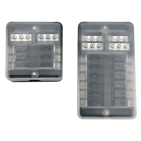 Trem Polycarbonate blade fuse box with transparent snap-on lid