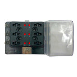 Caja de fusibles de cuchilla Electra Mini con 6 luces LED de alarma