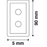Ocean System Pannello elettrico verticale nero con cappucci pre-cablati e treccia con portafusibili ideale per salpancora