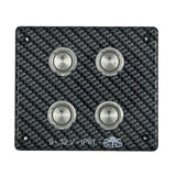 Ocean System Vertikaler Schaltschrank mit Sicherungshalter, 3 Schaltern und 1 Taster