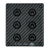 Ocean System Pannello elettrico nero con cappuci precablati e treccia portafusibili