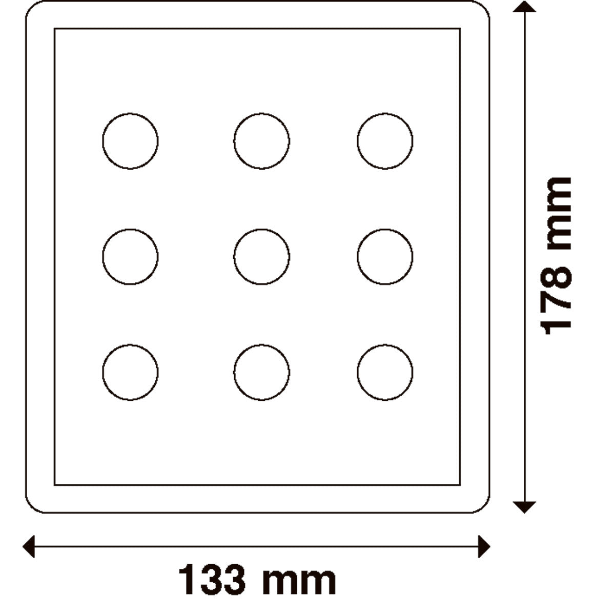 Panel eléctrico trenzado vertical Ocean System con portafusibles
