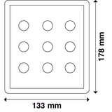 Ocean System Vertikales, geflochtenes Schaltpanel mit Sicherungshalter und zwei USB-Anschlüssen
