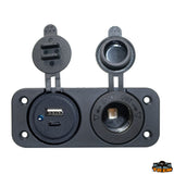 Trem Presa incasso accendisigari e doppia USB Type A + Type C