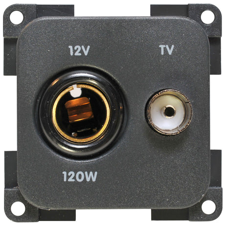 Cbe Presa 12V. + TV (TV 9,5 75 Ohm)