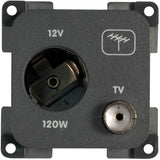 Cbe Presa 12V. auto + TV (TV 9,5 75 Ohm)