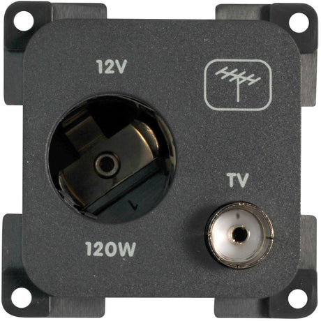 Cbe Presa 12V. auto + TV (TV 9,5 75 Ohm)