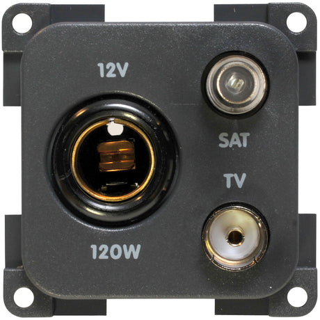 Cbe Presa 12V. standard + TV + SAT (TV 9,5 75 Ohm)