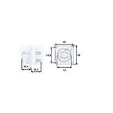 T-Power Flush-mounted battery disconnect switch Voltage 48V DC Voltage 48V DC