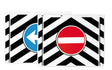 Lampa Coppia paraspruzzi camion in pvc con segnali - 45x35 cm 14233