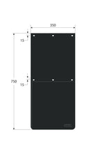 Lampa Coppia paraspruzzi in PVC omologati antispruzzo - 35x75 cm 14240