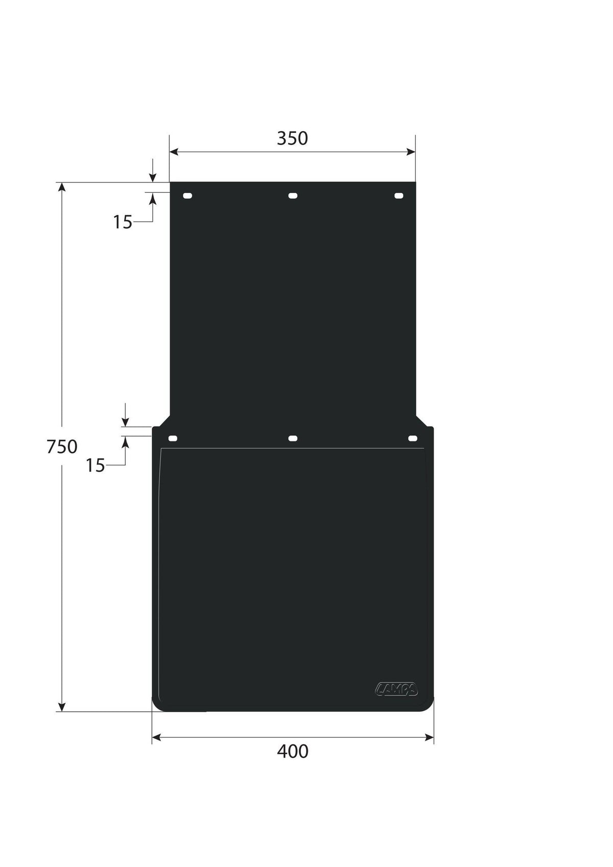 Lampa Coppia paraspruzzi in PVC omologati antispruzzo - 40x75 cm 14241