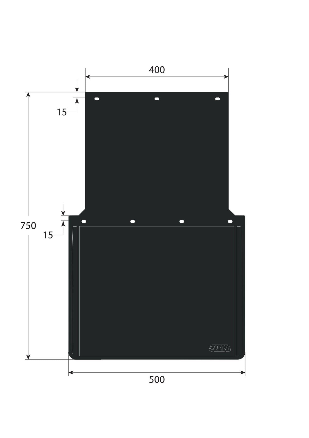 Lampa Coppia paraspruzzi in PVC omologati antispruzzo - 50x75 cm 14243