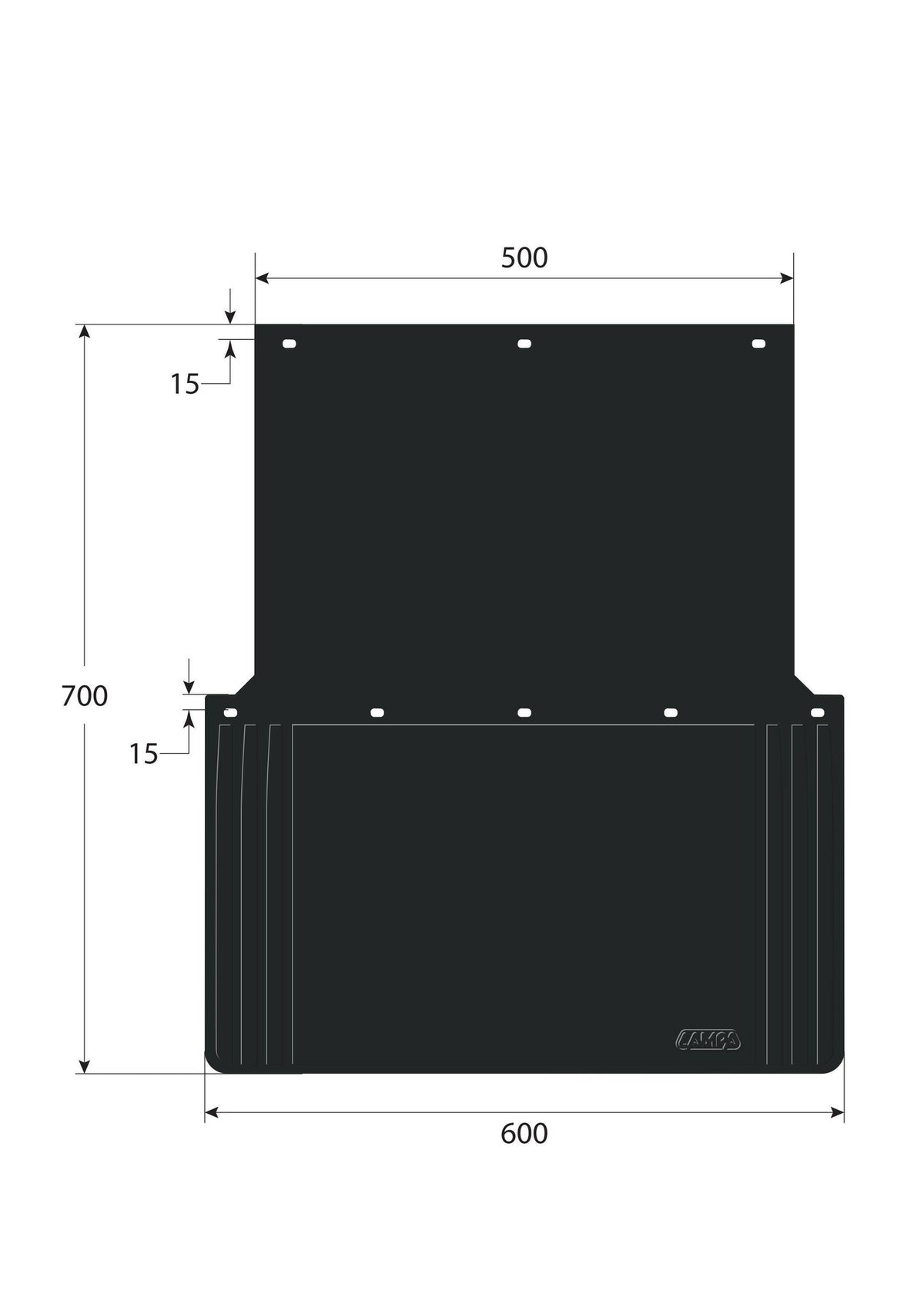 Lampa Coppia paraspruzzi in PVC omologati antispruzzo - 60x70 cm 14246