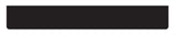Lampa Paraspruzzi lungo in pvc, superficie liscia - 240x35 cm - Nero - Neutro 14256