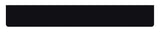 Lampa Paraspruzzi lungo in pvc, superficie liscia - 240x35 cm - Nero - Neutro 14256