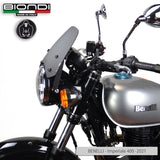 Biondi Cupolino Sport Nero Satinato con Kit Montaggio - Moto Guzzi V7 / Triumph Bonneville / Yamaha XSR / Benelli Imperiale