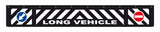 Paraspruzzo lungo in pvc, segnaletica in rilievo 240x35 cm Nero Long Vehicle 14262