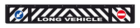 Paraspruzzo lungo in pvc, segnaletica in rilievo 240x35 cm Nero Long Vehicle 14262