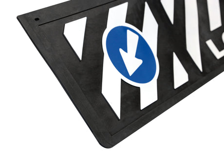 Paraspruzzo lungo in pvc, segnaletica in rilievo 240x35 cm Nero Long Vehicle 14262
