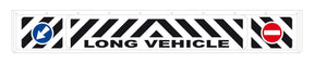 Paraspruzzo lungo in pvc, segnaletica in rilievo 240x35 cm Bianco Long Vehicle 14265