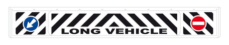 Paraspruzzo lungo in pvc, segnaletica in rilievo 240x35 cm Bianco Long Vehicle 14265