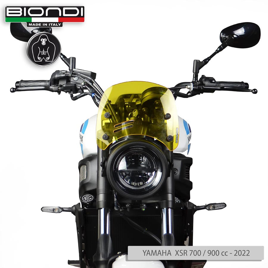Biondi Cupolino Caffè Giallo per Benelli, Moto Guzzi V7, Triumph Bonneville, Yamaha XSR