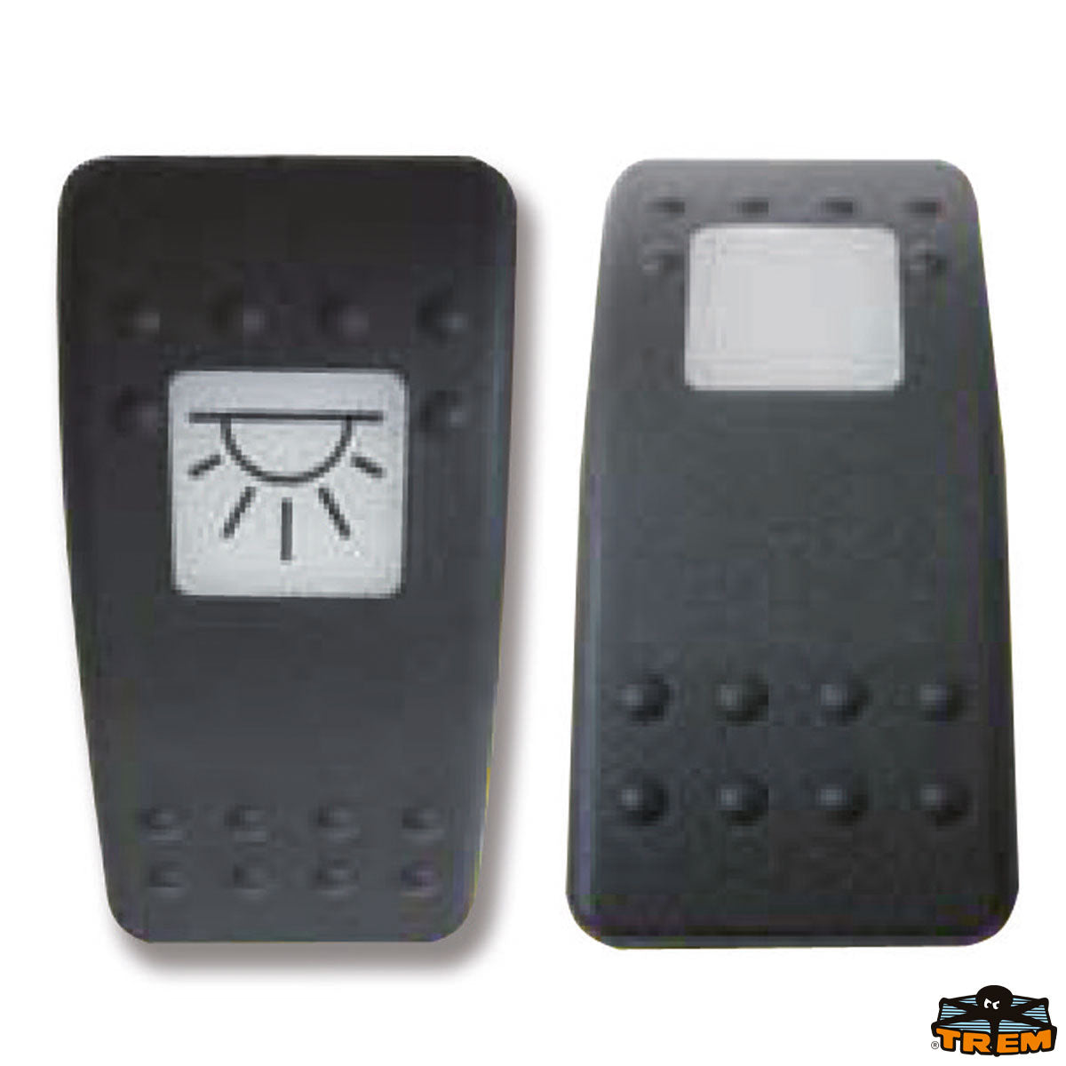 Carlingswitch Black Button Symbols for Contura Switch Body NEUTRAL 10 pcs