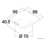 Osculati Box doccia New Edge cromato tubo inox 15.148.06