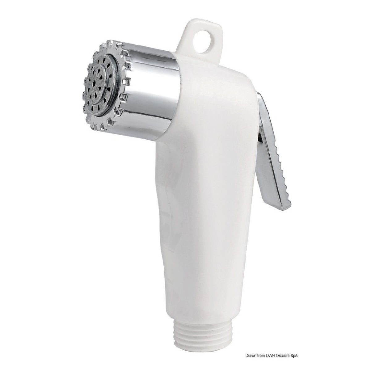 Mampara de ducha Osculati New Edge tubo de acero inoxidable cromado 15.148.06
