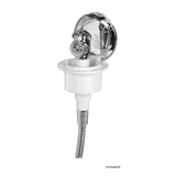 Osculati Classic Evo Chrom-Duschkabine mit Mizar 15.150.06 Druckknopf-Dusche