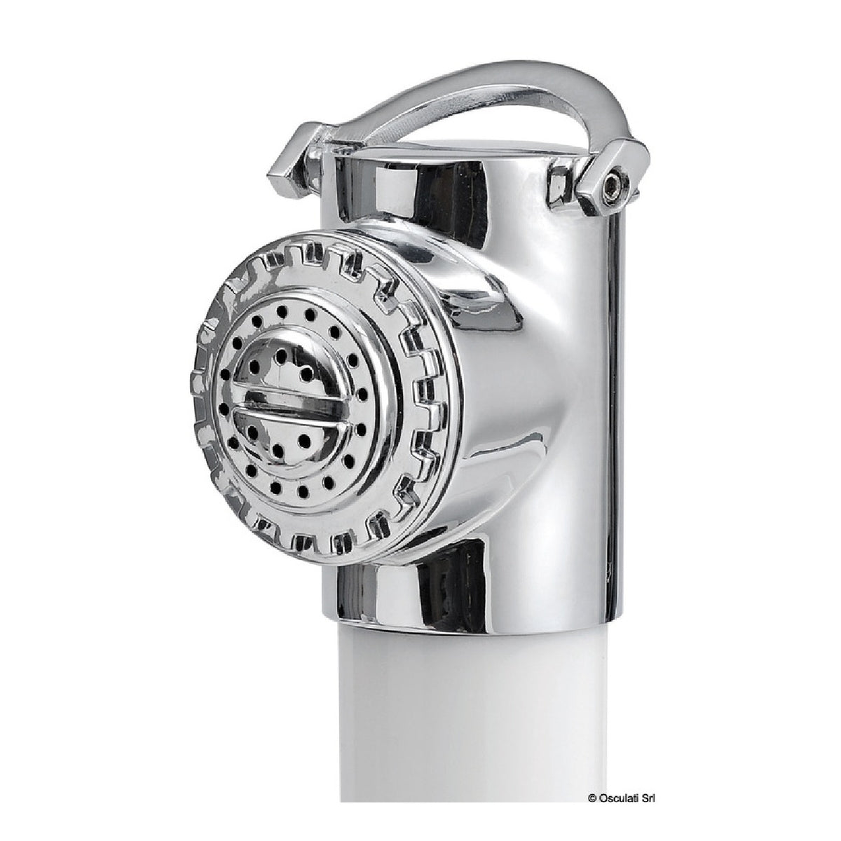 Osculati Classic Evo Chrom-Duschkabine mit Mizar 15.150.06 Druckknopf-Dusche