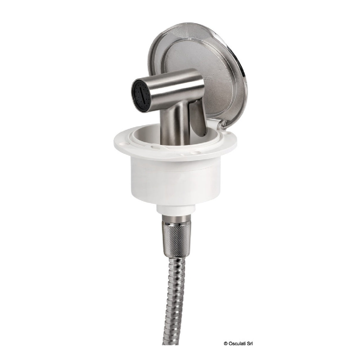Mampara de ducha Osculati Classic Evo con ducha de acero inoxidable Tiger 15.163.00