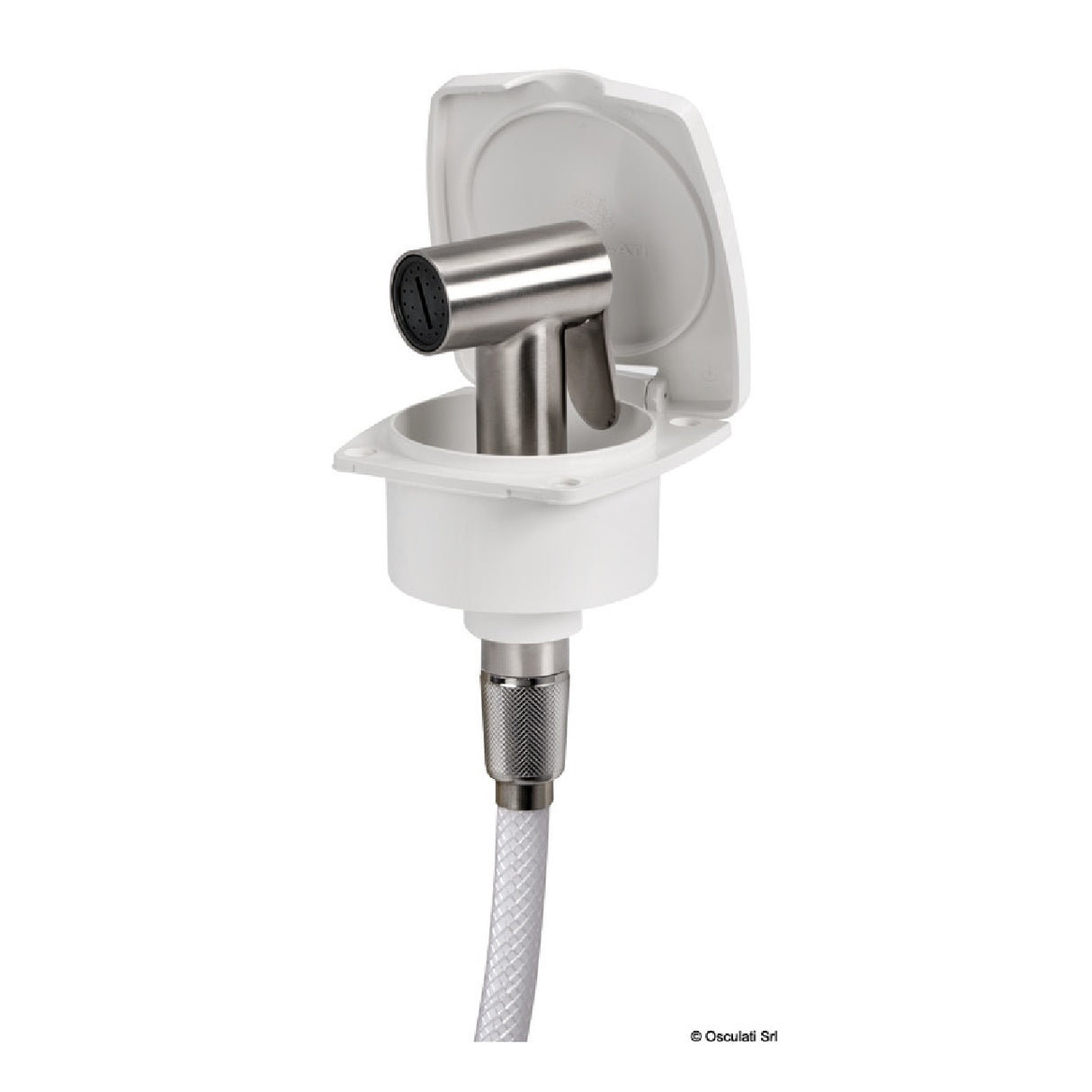 Mampara de ducha Osculati New Edge con ducha de acero inoxidable Tiger 15.164.00
