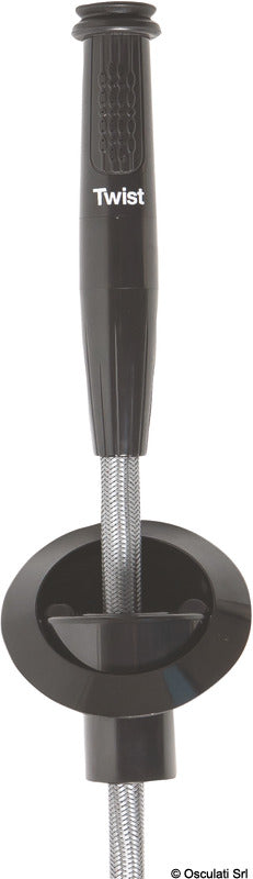Whale Doccia integrata WHALE Twist Mk2 nera 150x120 mm