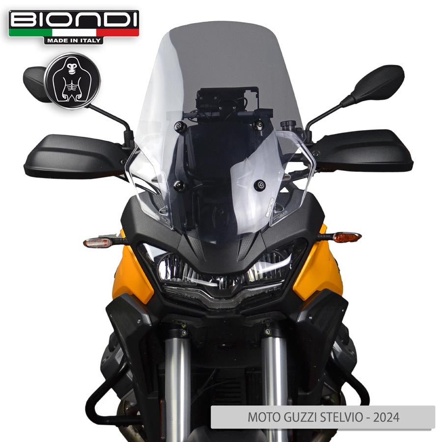 Biondi Cupolino Touring Fumè Chiaro Moto Guzzi Stelvio 2024 +60 mm