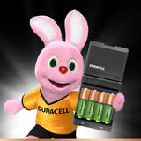 Cargador Duracell Hi-Speed ​​Advance con 4 pilas recargables (2 AA + 2 AAA)