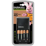 Duracell Hi-Speed Advance Charger con 4 batterie ricaricabili (2 AA + 2 AAA)