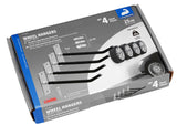 Lampa Set 4 ganci appendiruote da parete 15972