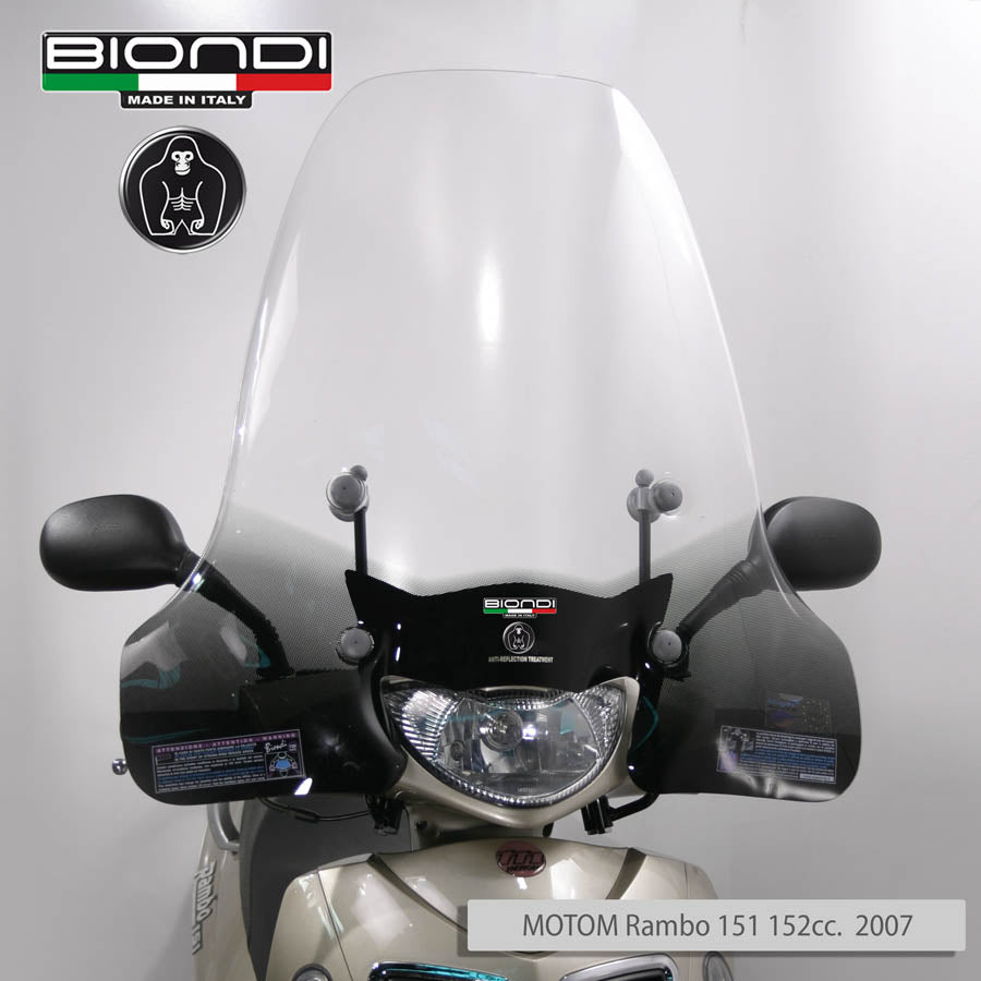 Biondi Parabrezza Club Honda SHi 125/150 2009-2011 con Attacchi