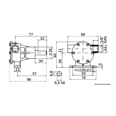 Nauco Pompa FPM001 da 3/8 pollice