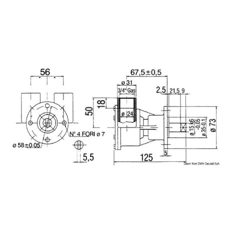 Nauco FPR 043 Flanschpumpe