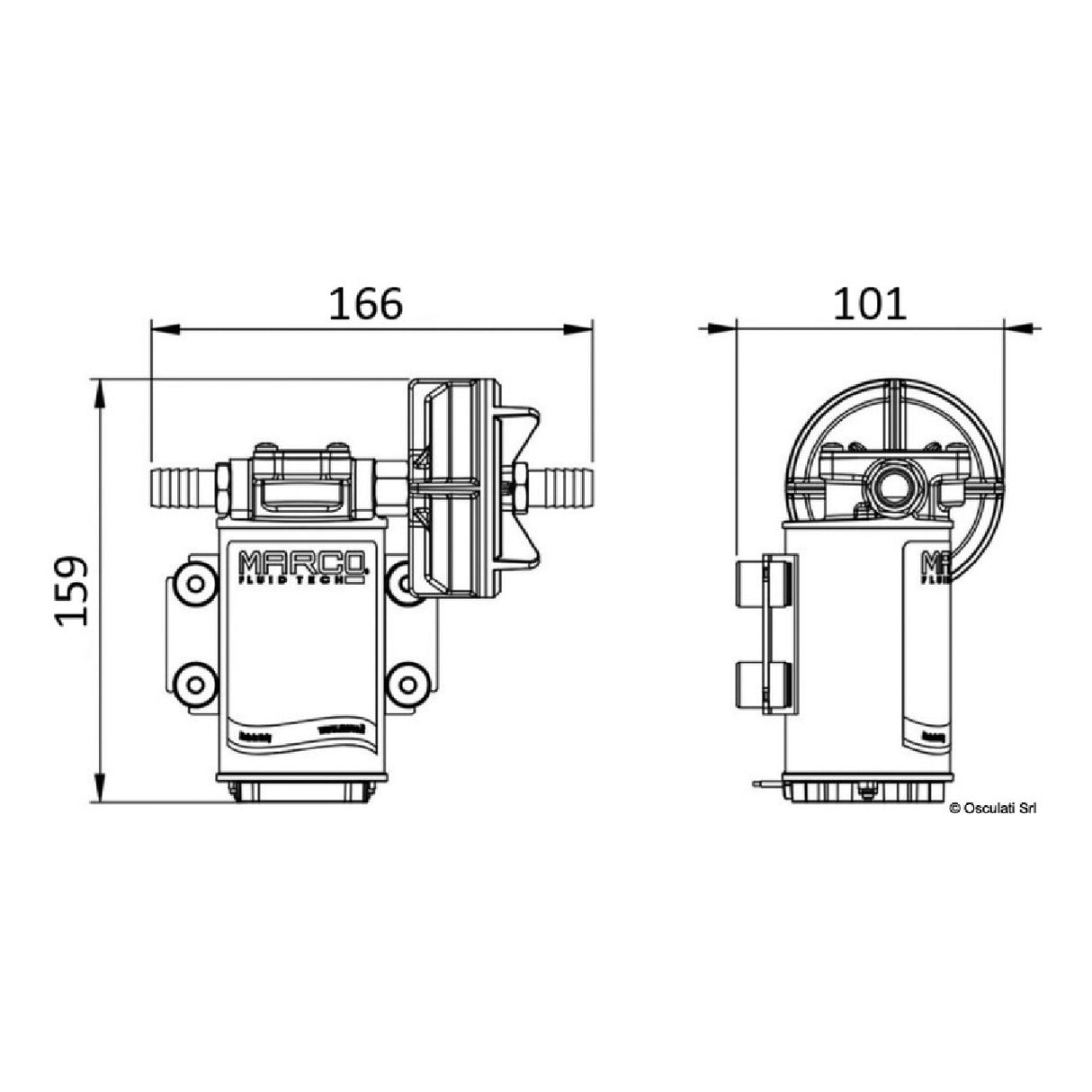 Marco Selbstansaugende Pumpe 12 V 15 l/min