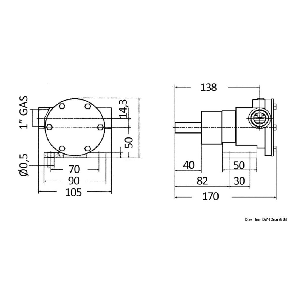 Nauco Pompa tipo 335 107 lt