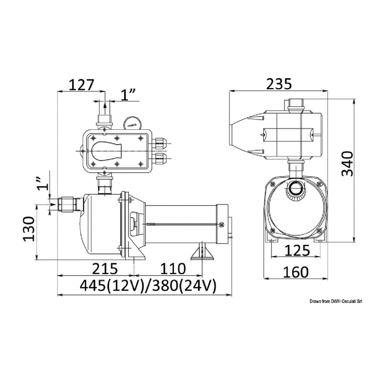 CEM elettromeccanica Autoclave a controllo elettronico J-Mini 12/24 V