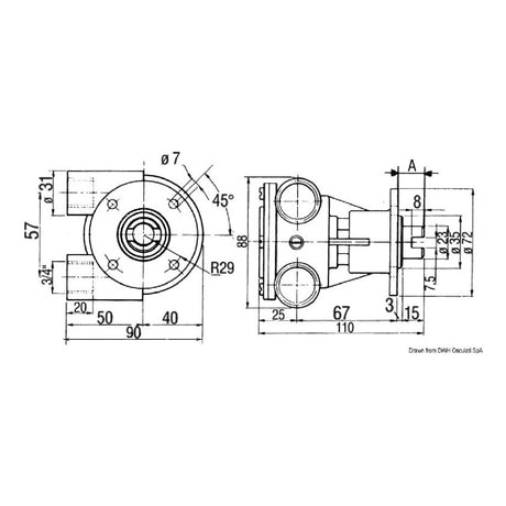 Nauco Pompa FPR 040 flangiata