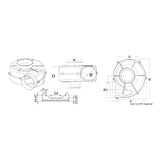 Osculati Aspiratore centrifugo per fissaggio con staffa, omologato RINA 16.107.01