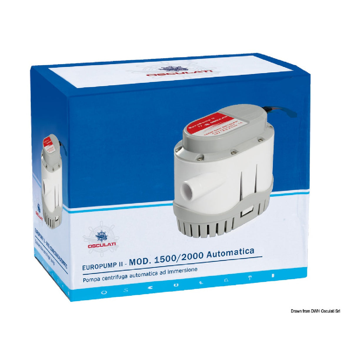Osculati Europump II Automatik 12/24 V 96-128 l/min 16.122.30