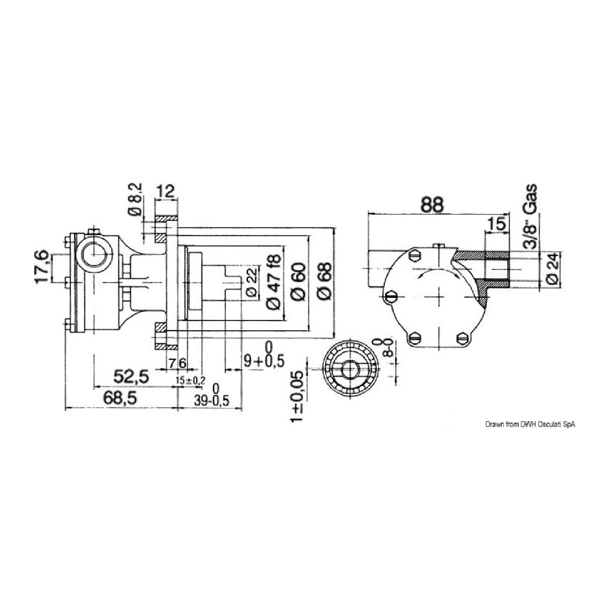 Nauco Pump FPR236 3/8 inch ports
