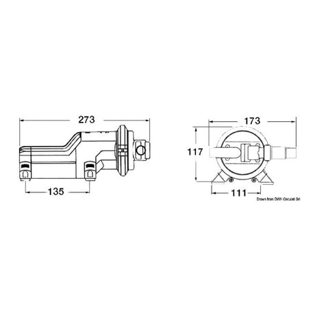 Whale Pompa Gulper 220 per scarico doccia e acque nere